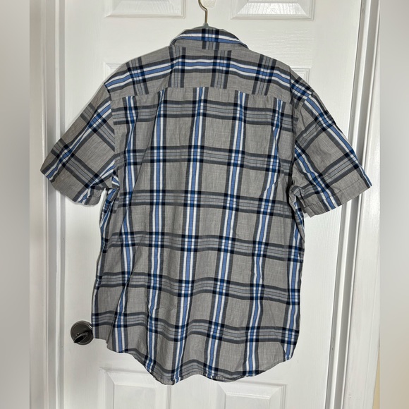 Hugo Boss Sharp Fit Plaid Cotton Short Sleeve Shirt size 2XL - Picture 2 of 7